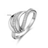 ring zirkonia zilver gerhodineerd - Afbeelding 4