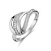 ring zirkonia zilver gerhodineerd