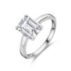 ring zirkonia zilver gerhodineerd