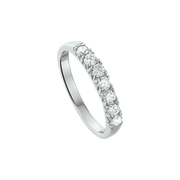 ring zirkonia zilver gerhodineerd