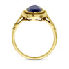 vintage ring lapis 14K geelgoud - Afbeelding 3