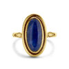 vintage ring lapis 14K geelgoud - Afbeelding 4