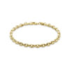 armband koffieboon 4,2 mm 18 cm 14K geelgoud