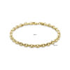 armband koffieboon 4,2 mm 18 cm 14K geelgoud - Afbeelding 3