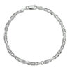 armband valkenoog 3,5 mm 18 cm zilver gerhodineerd