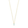 collier blauw topaas 41 – 43 – 45 cm 14K geel