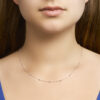 collier bolletjes 2,0 mm 40 + 4 cm zilver gerhodineerd - Afbeelding 2