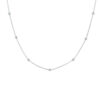 collier bolletjes 2,0 mm 40 + 4 cm zilver gerhodineerd