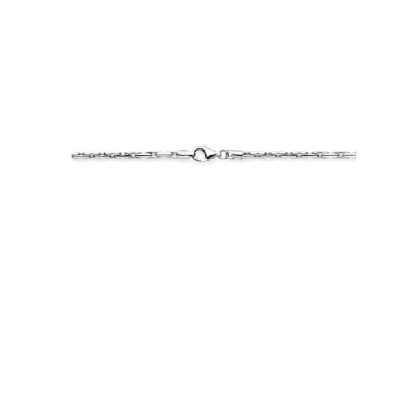 collier cardano 2,7 mm 45 cm zilver gerhodineerd - Afbeelding 3