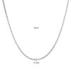 collier cardano 2,7 mm 45 cm zilver gerhodineerd - Afbeelding 4