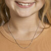 collier gourmette 4-zijdes geslepen 1,4 mm 36 + 4 cm zilver gerhodineerd - Afbeelding 2