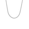 collier gourmette 4-zijdes geslepen 1,4 mm 36 + 4 cm zilver gerhodineerd