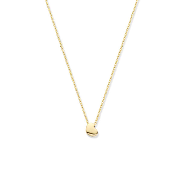 collier hart 42 - 45 cm 14K geel