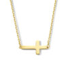 collier kruis 40 - 42 - 44 cm 14K geelgoud