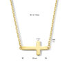 collier kruis 40 - 42 - 44 cm 14K geelgoud - Afbeelding 4
