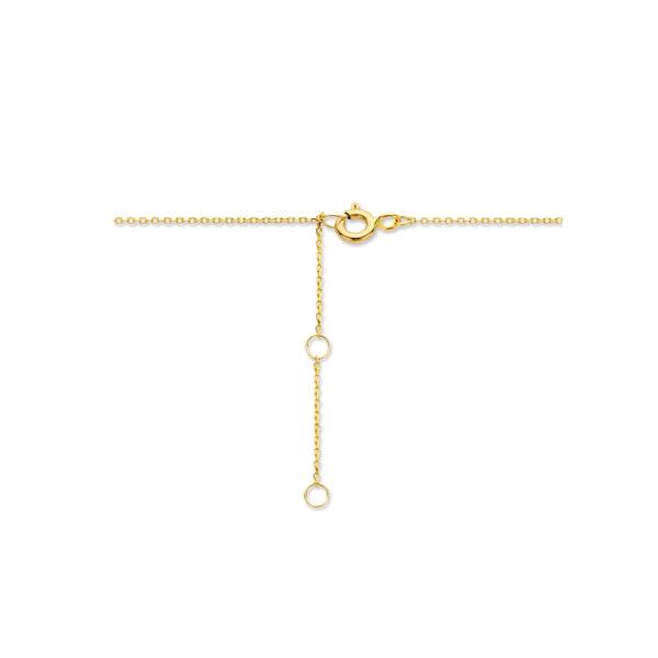 collier rondjes 0,8 mm 40 + 4 cm 14K geel - Afbeelding 3