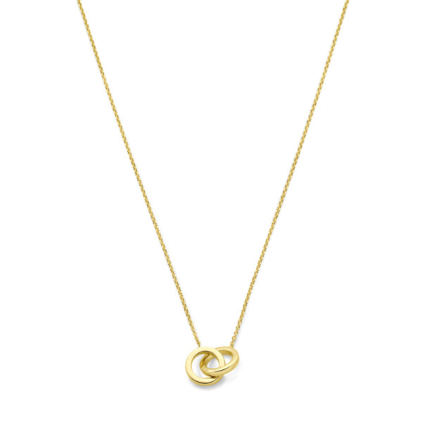 collier rondjes 40 - 42 - 44 cm 14K geel