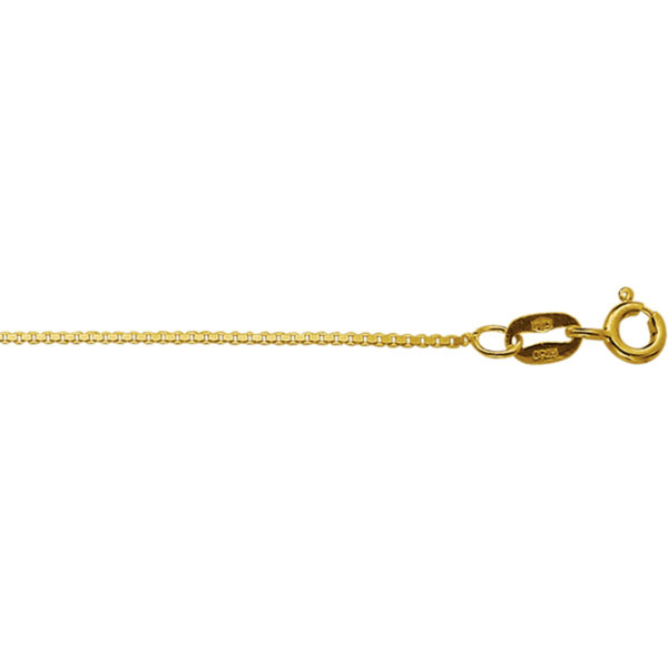 collier venetiaans 0,8 mm 41-43-45 cm 14K geel