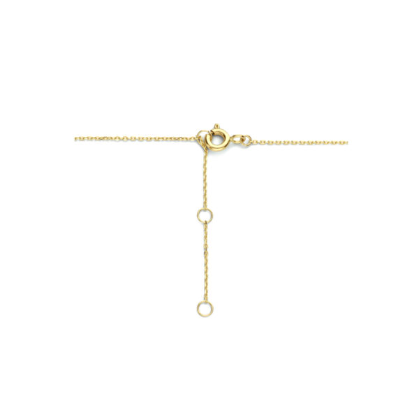 collier zirkonia 40 - 42 - 44 cm 14K geel - Afbeelding 3