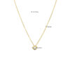 collier zirkonia 41 - 43 - 45 cm 14K geelgoud - Afbeelding 3