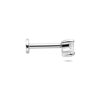 flat back piercing zirkonia 3,5 x 4,0 mm zilver gerhodineerd - Afbeelding 3