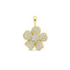 hanger bloem diamant 0.75ct h si 21,5 mm 14K geelgoud