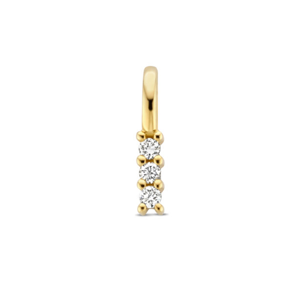 hanger diamant 0.05ct h si 14K geelgoud