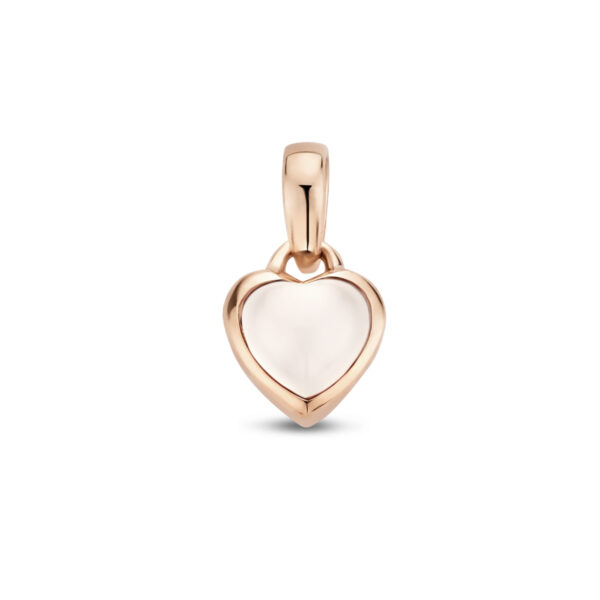 hanger hart maansteen 14K rosé