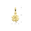 hanger klaver 14K geelgoud - Afbeelding 4