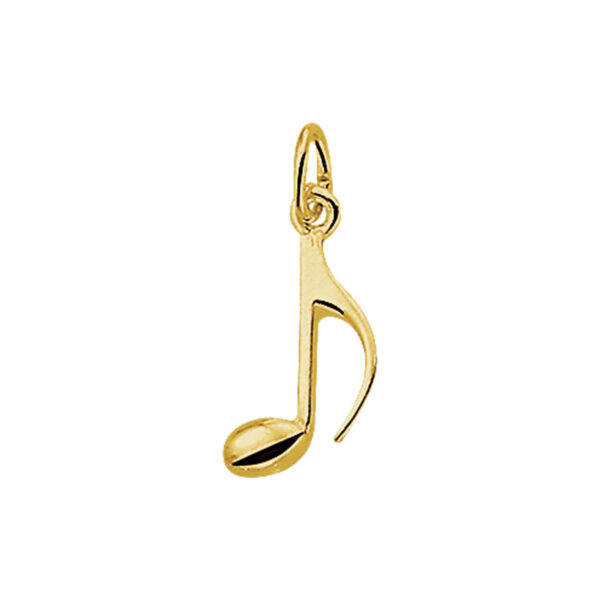 hanger muzieknoot 14K geel