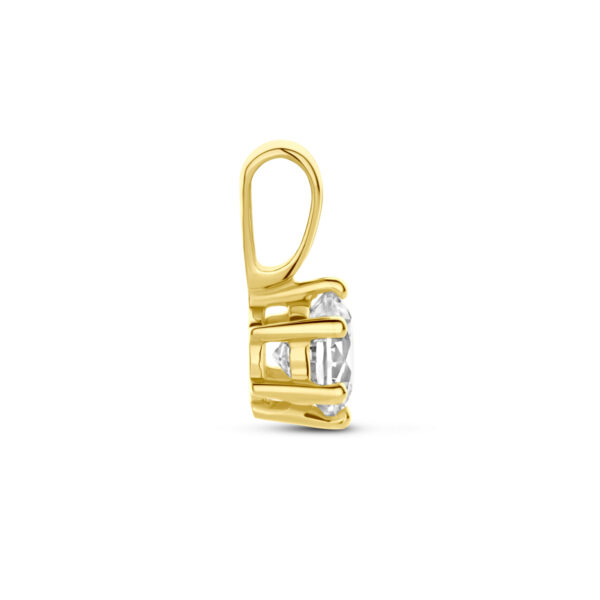 hanger zirkonia 14K geelgoud - Afbeelding 3