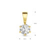hanger zirkonia 14K geelgoud - Afbeelding 4