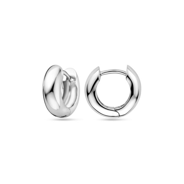 klapoorringen 13,5 mm zilver gerhodineerd - Afbeelding 3