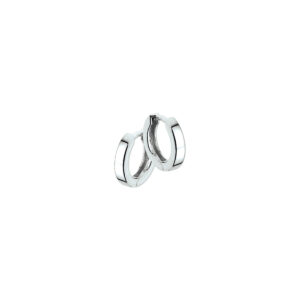 klapoorringen 2,5 mm vlak 14K witgoud