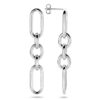 oorhangers schakel 48 mm zilver gerhodineerd - Afbeelding 3