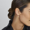 oorhangers zirkonia zilver gerhodineerd - Afbeelding 2