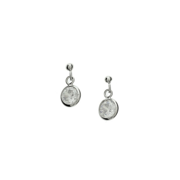 oorhangers zirkonia zilver gerhodineerd