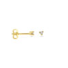 oorknoppen diamant 0.04ct (2x 0.02ct) h p1 14K geelgoud - Afbeelding 3
