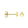oorknoppen druppel 4,5 mm 1 micron zilver verguld (geel) - Afbeelding 3
