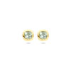 oorknoppen groen amethist 7,5 mm 14K geelgoud
