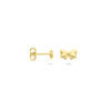 oorknoppen strik 5 mm 14K geelgoud - Afbeelding 3