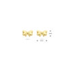 oorknoppen strik 5 mm 14K geelgoud - Afbeelding 4