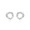 oorknoppen zirkonia 11 mm zilver gerhodineerd