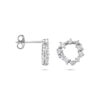 oorknoppen zirkonia 11 mm zilver gerhodineerd - Afbeelding 3