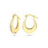 oorringen zirkonia 10 mm 14K geelgoud - Afbeelding 3