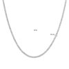 tenniscollier zirkonia 3,0 mm 43 cm zilver gerhodineerd - Afbeelding 4