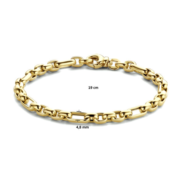 armband anker 4,8 mm 19 cm 14K geel - Afbeelding 3