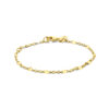 armband anker met tussenstuk 11 - 13 cm 14K geelgoud