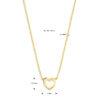 collier hart 41 + 4 cm 14K geelgoud - Afbeelding 4