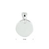 graveerhanger rond zilver gerhodineerd - Afbeelding 2